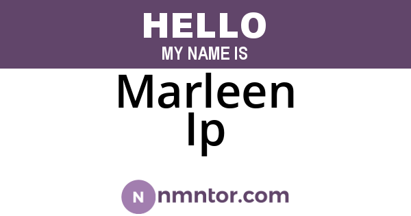 Marleen Ip