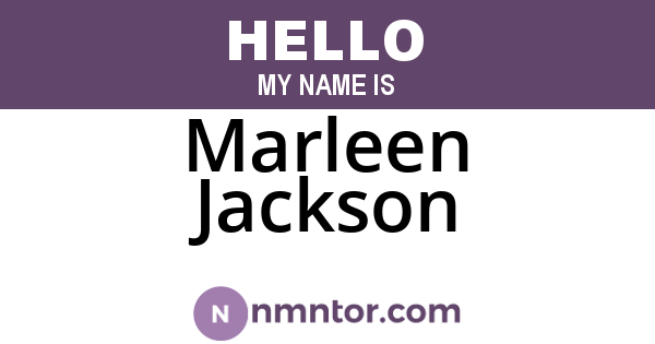 Marleen Jackson