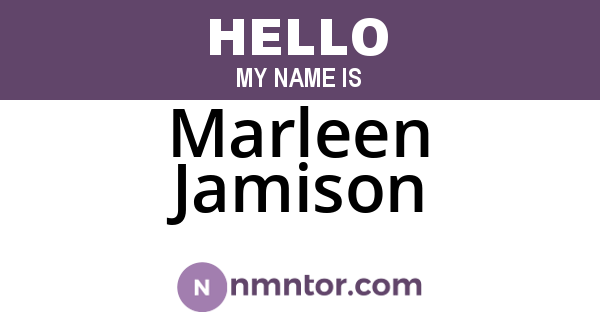 Marleen Jamison