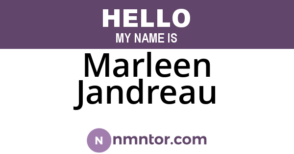 Marleen Jandreau