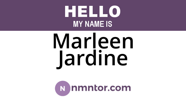 Marleen Jardine
