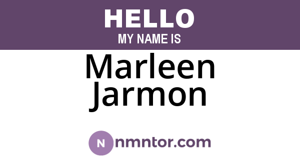 Marleen Jarmon