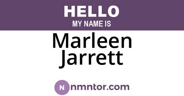 Marleen Jarrett