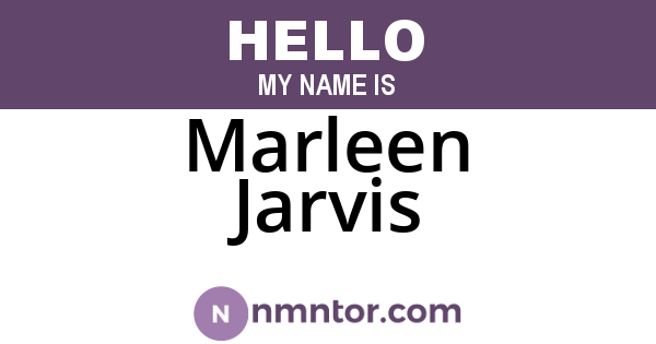 Marleen Jarvis