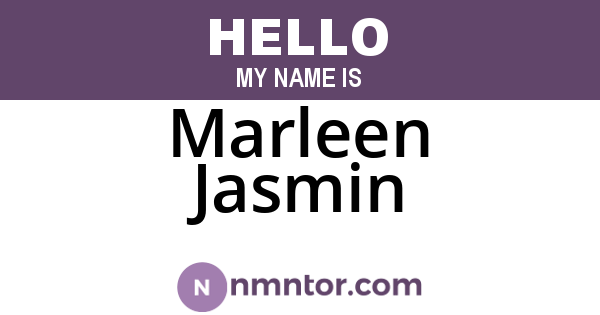 Marleen Jasmin