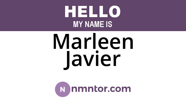 Marleen Javier