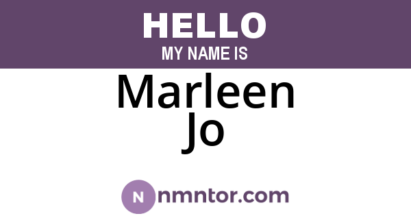 Marleen Jo