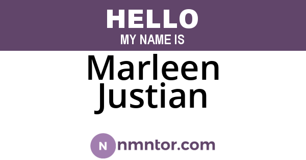 Marleen Justian