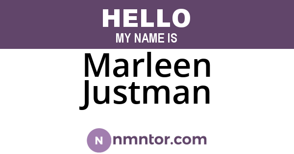 Marleen Justman