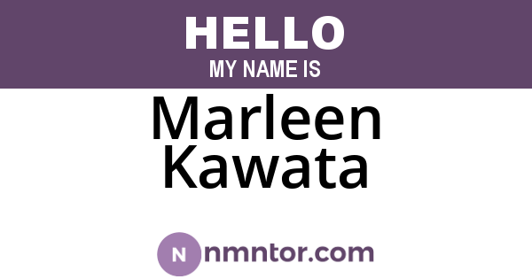 Marleen Kawata
