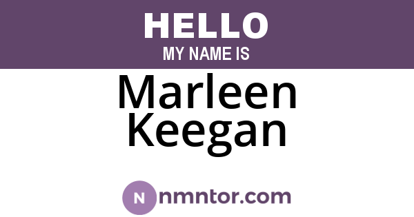 Marleen Keegan