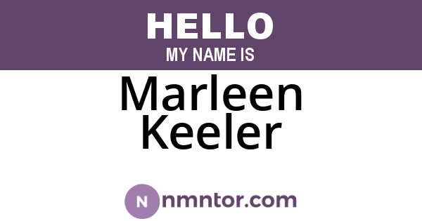 Marleen Keeler