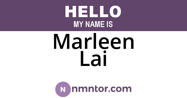 Marleen Lai