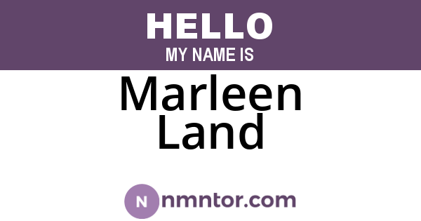 Marleen Land