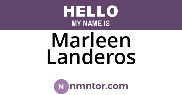 Marleen Landeros