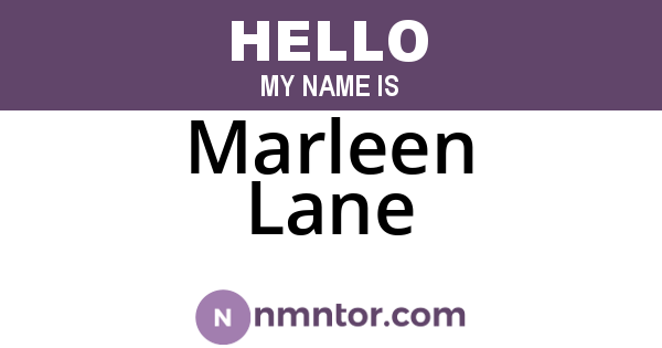 Marleen Lane