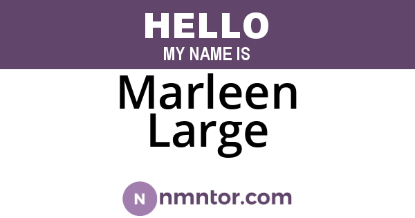 Marleen Large