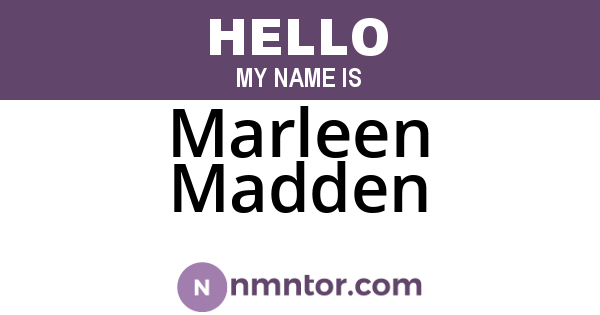 Marleen Madden