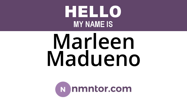 Marleen Madueno