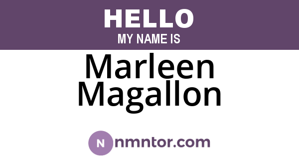 Marleen Magallon