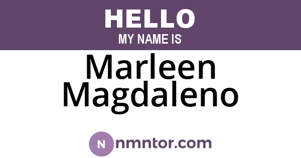 Marleen Magdaleno