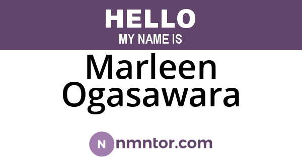 Marleen Ogasawara