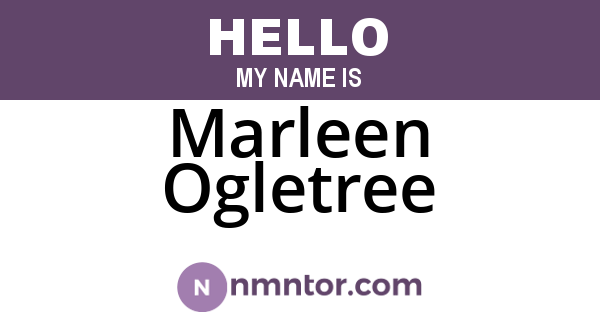 Marleen Ogletree
