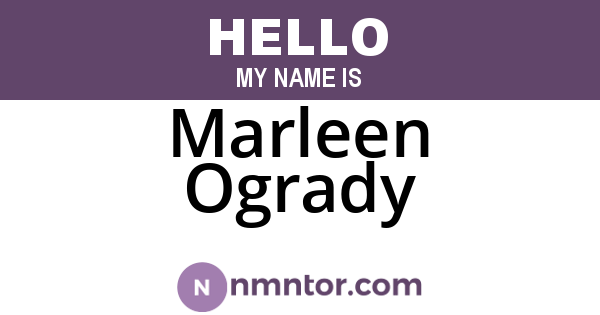 Marleen Ogrady