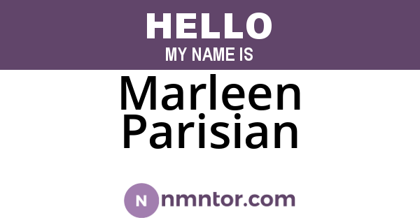 Marleen Parisian