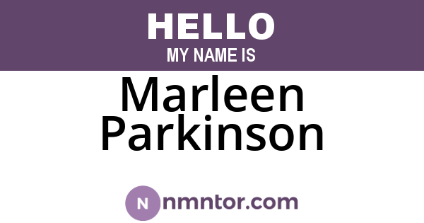 Marleen Parkinson