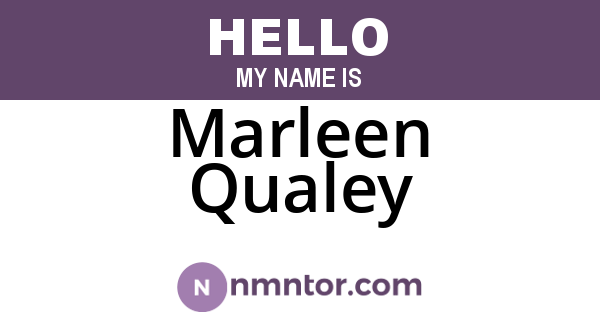 Marleen Qualey