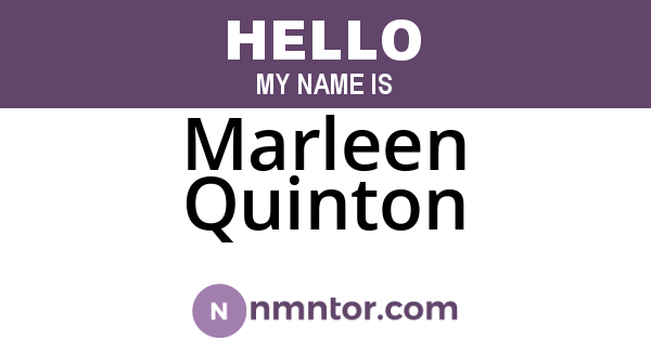 Marleen Quinton