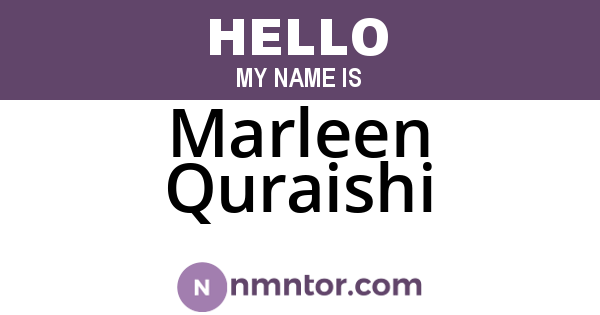 Marleen Quraishi