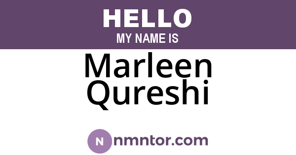 Marleen Qureshi