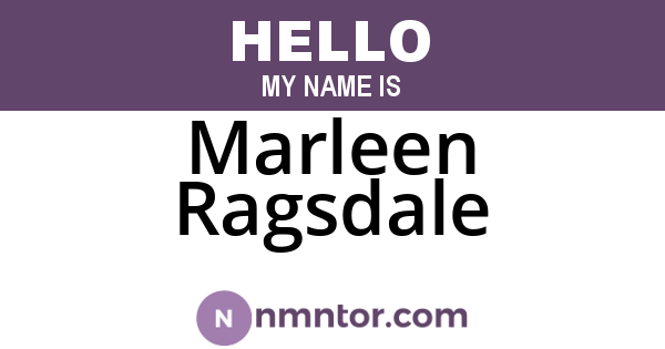 Marleen Ragsdale