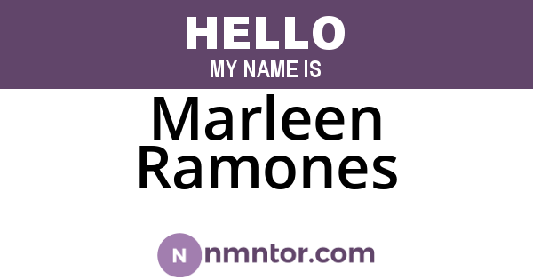 Marleen Ramones
