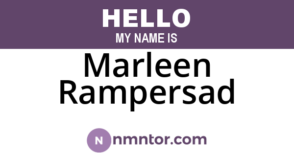Marleen Rampersad