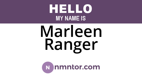Marleen Ranger