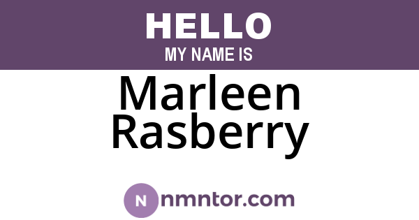 Marleen Rasberry