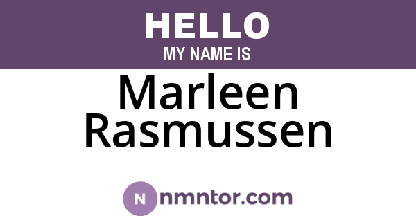 Marleen Rasmussen