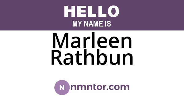 Marleen Rathbun