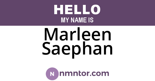 Marleen Saephan