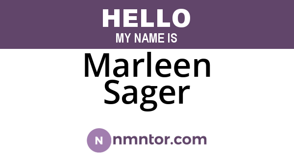 Marleen Sager