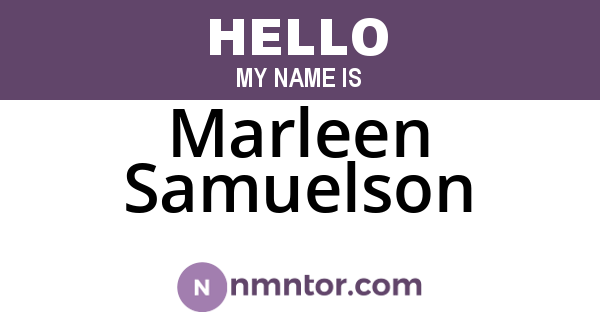 Marleen Samuelson