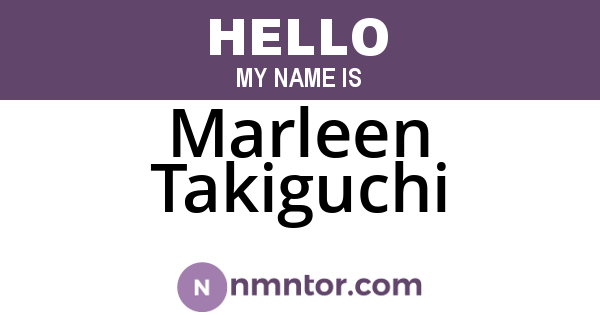 Marleen Takiguchi