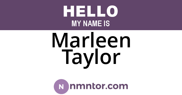Marleen Taylor
