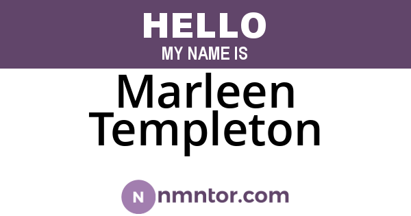 Marleen Templeton