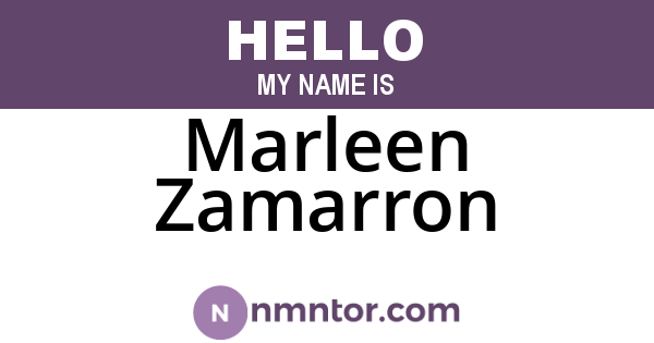 Marleen Zamarron