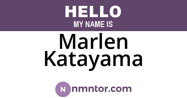 Marlen Katayama