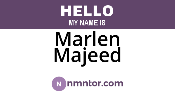 Marlen Majeed